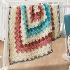 Herrschners  Cherry Blossom Baby Afghan Croch...