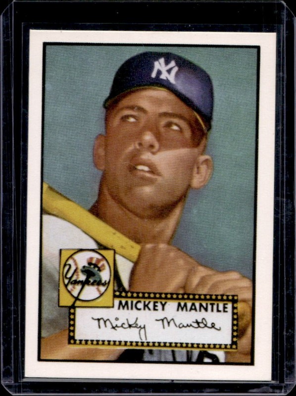 1991 Topps East Coast National Reprints Mickey Mantle #1952 New York Yankees