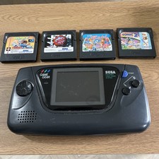 Sega Game Gear Handheld Console With 4 Game Sonic Paperboy NBA Jam Game Boy