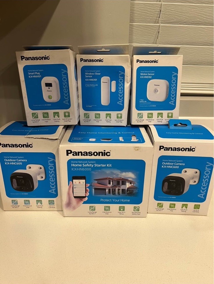 NEW Panasonic Alarm Home Network System Video Camera Monitoring Safety Kit