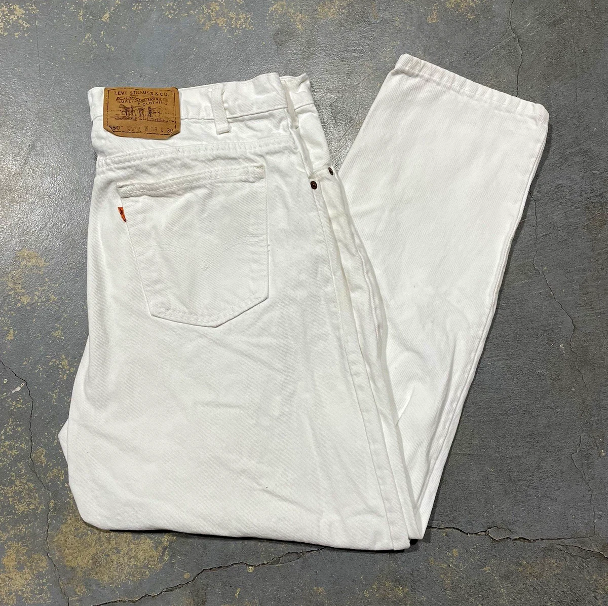 Levi's 550 White Jeans for Men for sale | eBay