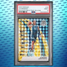 2023 Mosaic Ja Morant #25 Elevate Reactive Yellow PSA 9