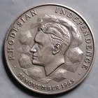 Rare 1965 Rhodesia .925 Silver Medal Ian Smith UDI Independence Edge# 184 /500