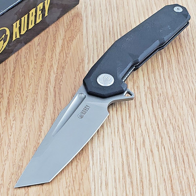 Kubey Carve Nest Linerlock Folding Knife 3.63'' D2 Tool Steel Blade G10 Handle