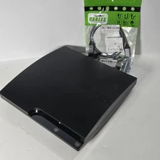 Sony Ps3 Slim 250GB CECH-2101B Playstation 3 Bundle Black Tested and Working