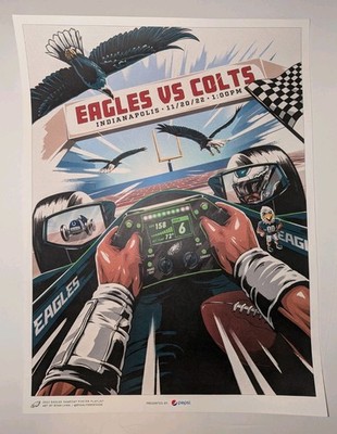 Philadelphia Eagles 2022 Indianapolis Colts Gameday Poster Series NFL 11/20/2022