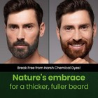 Herb For Men Mustache & Beard Dye, Dark Brown, 3 Pack, PPDFree AmmoniaFree, V...