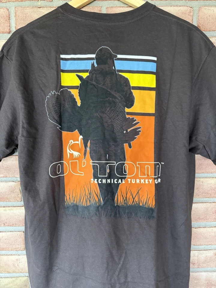 NWT Ol' Tom Technical Turkey Gear Short Sleeve Shirt Turkey Hunting Size L Tee - Image 3 of 4