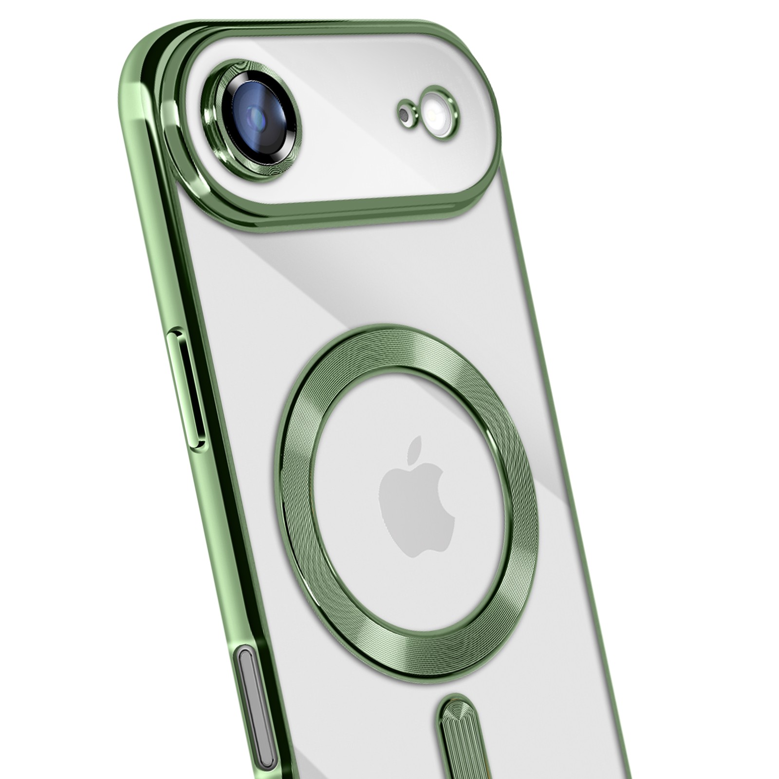 Coque iPhone Air verte protection antichoc design chromé - 3