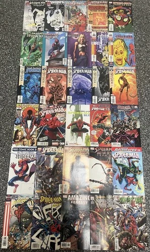 Marvel Comics Spider-Man Large Mixed Job Lot 30 Mixed Issues Amazing & More