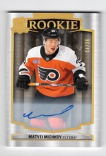 2024-25 THE CUP #199 GOLD SPECTRUM ROOKIE AUTO MATVEI MICHKOV 04/36