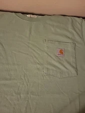 Carhartt unisex Thick Pocket T-shirt Perfect Condition Olive Green M Medium