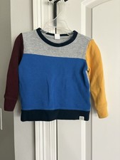 baby GAP Color Block Long Sleeve Sweatshirt In 3 Years Toddler GUC