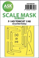 F-14D Tomcat One-Sided Express Fit Mask For Great Wall Hobby / 1:48