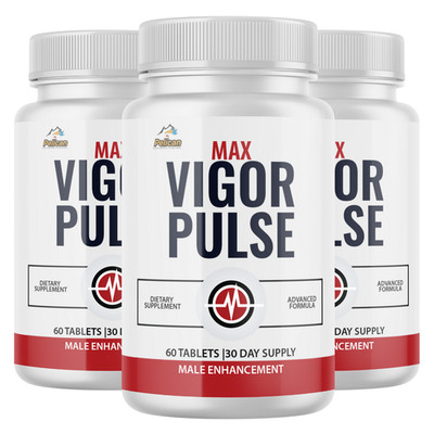 Vigor Pulse- Men's Health & Bodybuilding- 3 Bottles- 180 Tablets