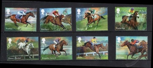 Great Britain Sc 3598-3605  2017 Famous Race Horses  stamp set mint NH