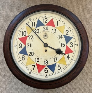 ORIGINAL RAF OPERATION ROOM SECTOR FUSEE WALL CLOCK Battle of Britain WW2