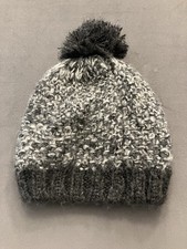 Beanie Knit Hat With Pom Pom - Toddler Size - Gray