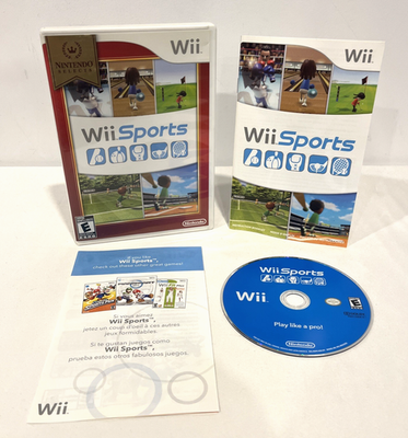 WII SPORTS PLAY LIKE A PRO! NINTENDO WII SELECTS COMPLETE SET W