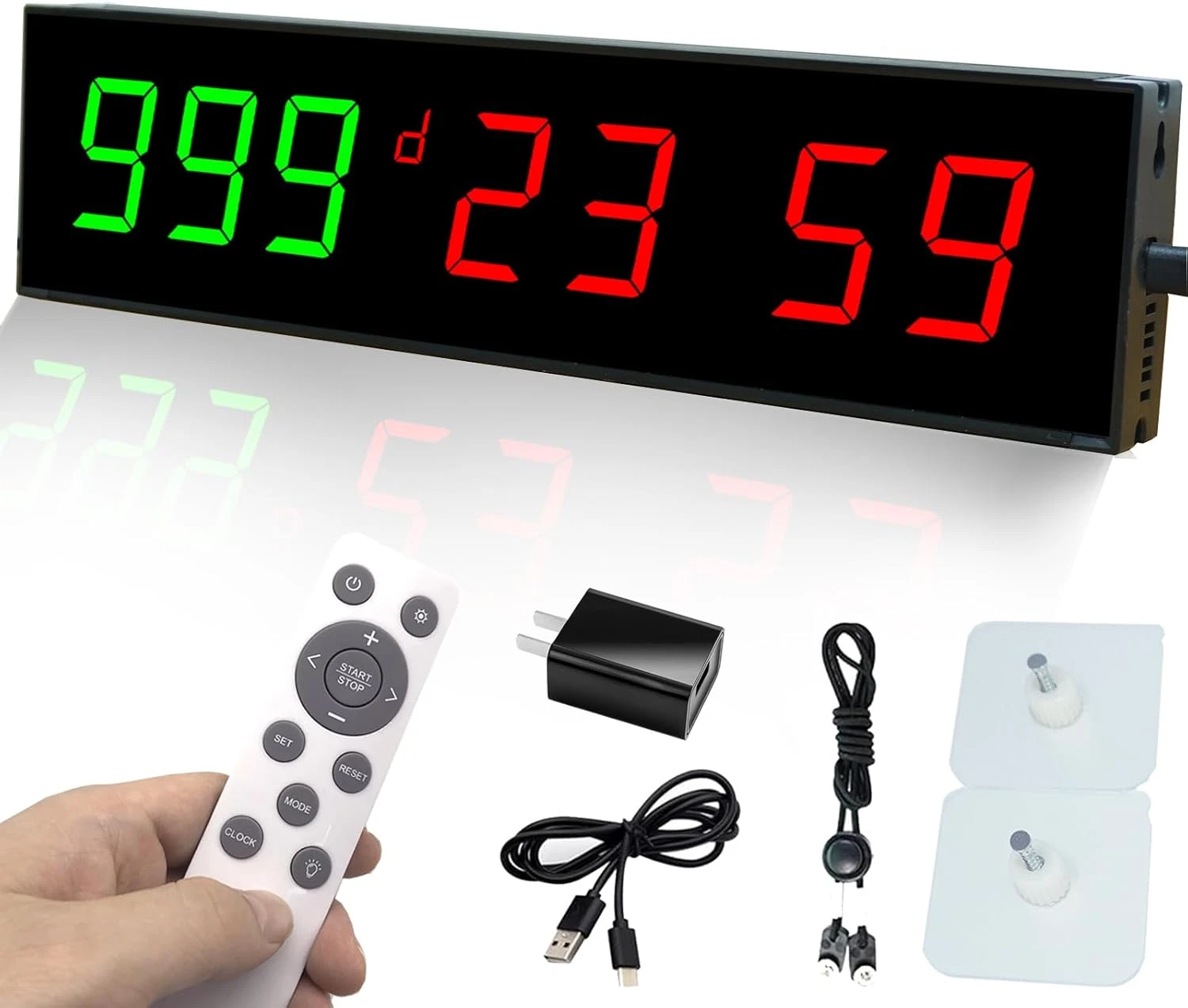 Digital Days Countdown Timer Clock,Retirement Countdown Calendar up to 999 Days,