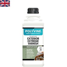 Heavy-Duty 1L Exterior Extreme Varnish - Quick Dry Clear Polyurethane Finish