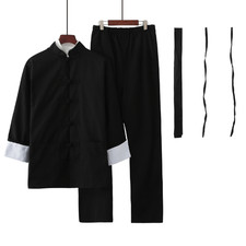 Men's Kung Fu Suit Cotton Chinese Style Martial Art Uniform Cotton Tai Chi Sets