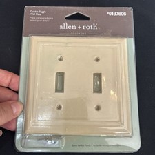 Allen  Roth Double Toggle Cosgrove Wall Plate Beige