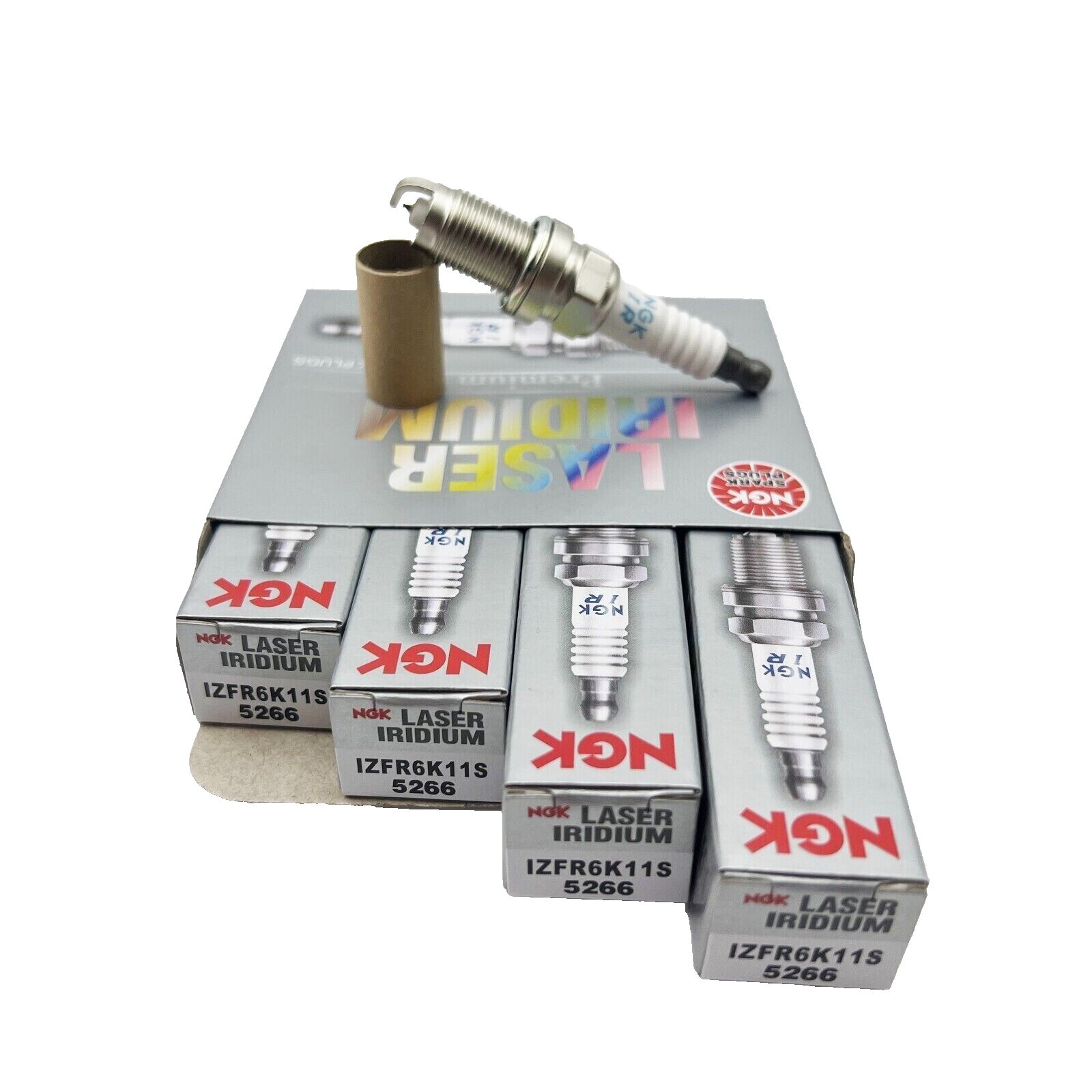 4 Pcs Spark plug For NGK IZFR6K-11S 5266  Laser Iridium Honda Civic 1.8L 06-11