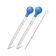 2Pcs Glass Graduated Dropper Pipette for Liquid Essential Oil, 10ml Lab Dropp...