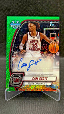 2024-25 Bowman Chrome University Autographs Green Shimmer Refractors Cam Scott