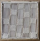 Handmade Cream Beige Macrame Natural Braid Beads Cotton Rope Wall Hanging Frame — photo 2