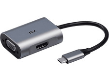 ISY IAD 1017-1 USB-C TO HDMI & VGA Adapter