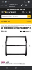 Real Truck Go Rhino 5000 Series Push Bumber