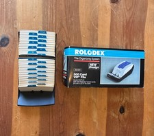 Vintage Rolodex NVIP-24 500 Card VIP File Organizing System BOX scrapbook