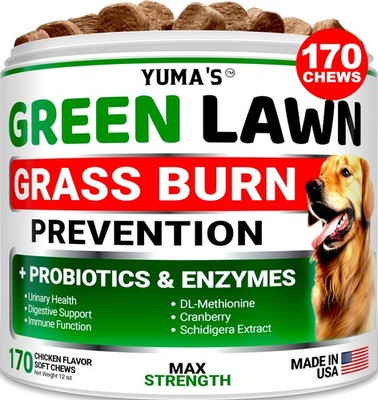 YUMA'S Dog Urine Neutralizer for Lawn - 170 Chews - Green - 170