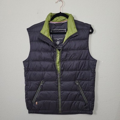 Marc O' Polo Men's S Down Filled Puffer Vest Brown Green Insulated Outdoor Layer