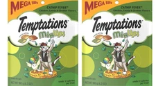 😺 Temptations  MixUps Cat Treats Catnip Fever Flavor Snacks 180g SET of 2 BAGS