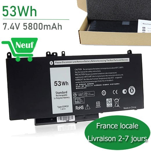 Batterie G5M10 Résout les Problèmes de Coupure sur Dell Latitude E5450