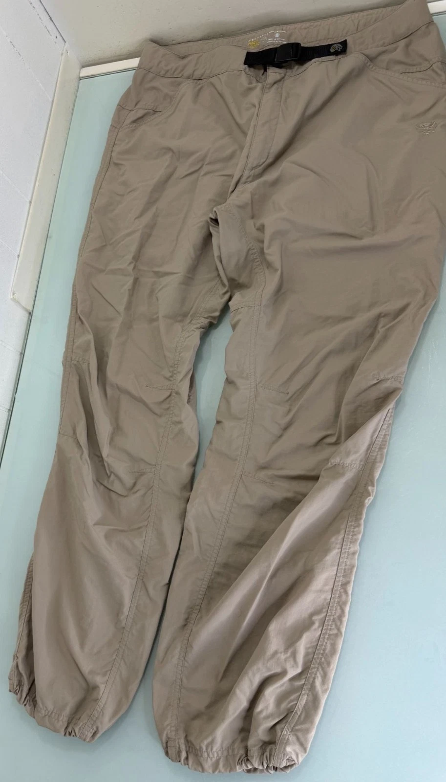 Mountain Hardwear Belted Hiking Pants Mens XL Nylon Lightweight Utility Outdoor