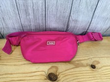 Foldable Crossbody Bags for Women  Men - Anti-Theft RFID- Pink 