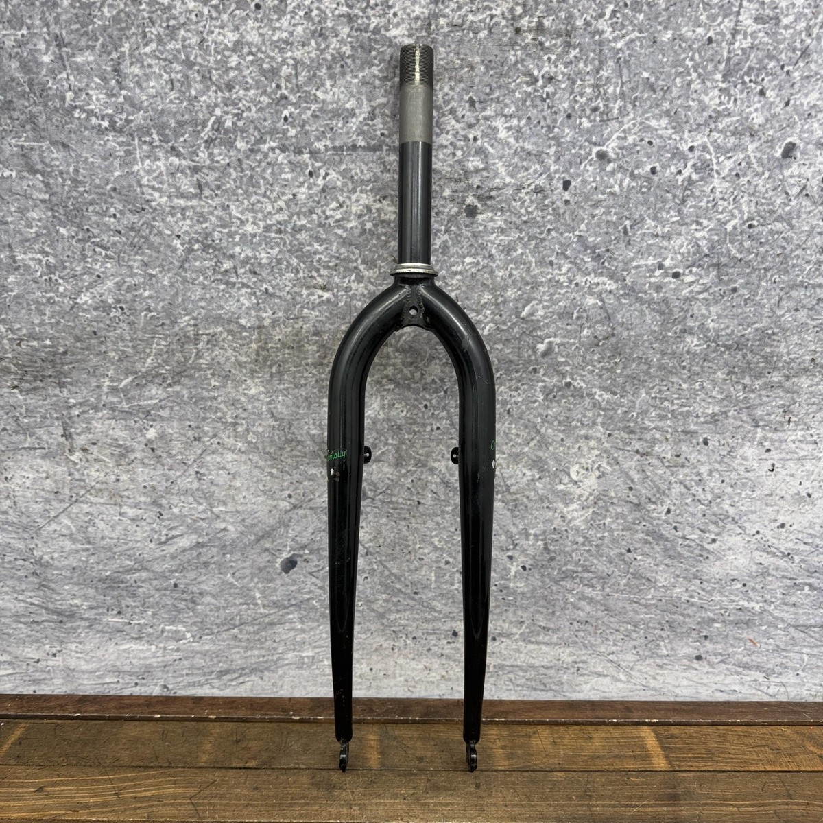 OLDMOUNTAIN MKG モスコケズル OLD MOUNTAIN Vintage Chromoly Steel 26 MTB Fork 1 In Threaded Cantilever Black