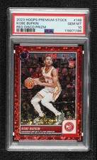 2023 NBA Hoops Premium Stock Red Disco Prizm /149 Kobe Bufkin PSA 10 GEM MT 8d2