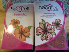Heartfelt Creations SUNRISE LILY Cling Stamps HCPC-3720 Matching Dies HCD1-787