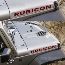 2 Adesivi Stickers cofano Fuoristrada  Jeep Rubicon 4X4 Off Road Jeep