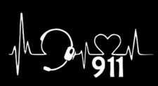 911 Emergency dispatcher vinyl decal sticker auto customizable