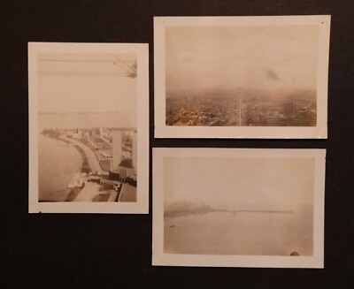 1933 Chicago World Fair Photo Lot Of Sky Ride POV Original Authentic
