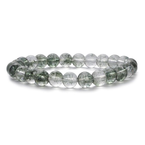 Handmade Stretch Bracelets 8/10mm Crackled Crystal Quartz Gemstone Bracelets - Picture 24 of 39