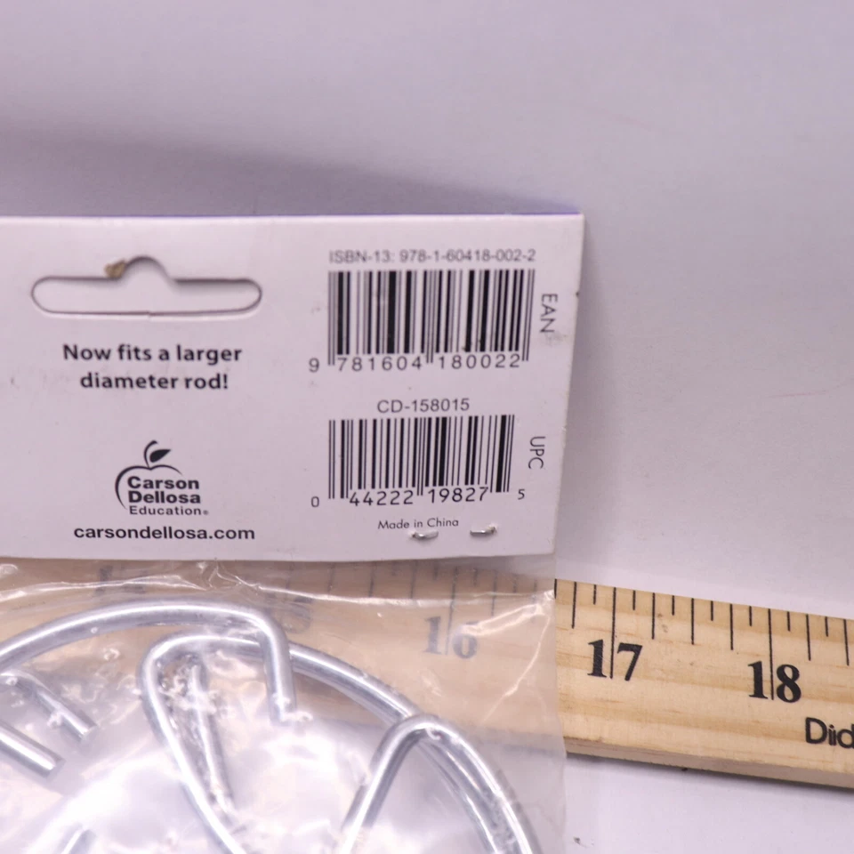 (3-Pk) Carson-Dellosa Double Pocket Chart Ring Set 4" Dia 158515 — 第 2/4 张图片