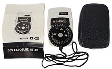 CAPITAL D-III Incident and Reflected Light Cds Exposure Meter W/Manual And Case