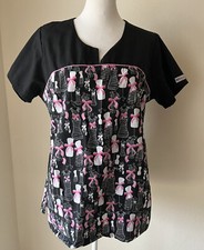 Women's Medium UA Scrubs Pink Ribbon/Manequin Scrub Top
